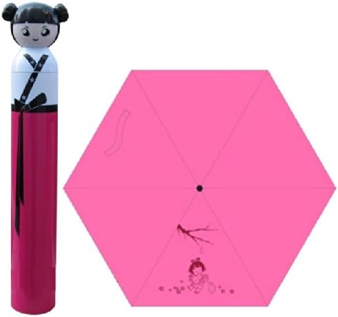 Traditional Korean Doll Umbrella w Hard Case