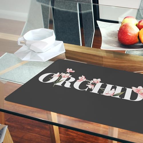 Sets de table en liège anti-rayures napperons noirs pour table bois - 6