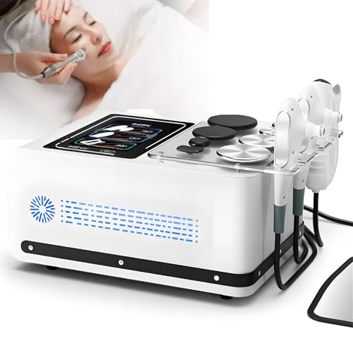 ZHIXUMM MáQuina De Radioterapia 11 En 1, MáQuina De CavitacióN De 448 K, MáQuina De Modelado Corporal, Masajeador De Radiofrecuencia Profesional para Estiramiento De La Piel, Termoterapia Cet/Ret