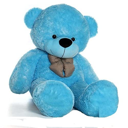 Image of 4 Feet SkyBlue Teddy Bear - Ultra-Soft Fluffy Stuffed Toy 48 Inches (4 Feet, SkyBlue)