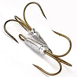 Large Fishing Hooks Weighted Hooks Treble Hook Snagging Hooks(6/0 8/0 10/0 12/0 14/0 16/0) (8/0-2pcs)