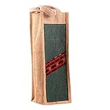 Uso: esta bolsa es tan adecuada para una botella de zumo casero o sidra espumosa como para una botella de vino: ¡una bolsa de regalo perfecta!