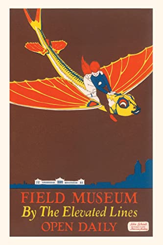 Vintage Journal Poster for Field Museum with Children on Giant Koi (Pocket Sized - Found Image Press Journals)