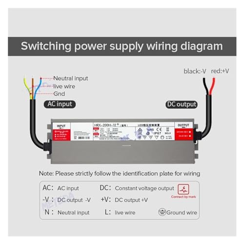 Transformateur éclairage étanche DC24V 400W pour ruban LED extérieur