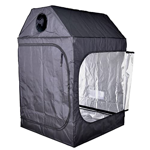 Grow Tent Roof 48"X48"X72" High Reflective Grow Tent Indoor Grow Room For Planting Fruit Flower Veg With Removable Water-Proof Floor Tray #TOP7