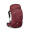 Osprey Aura AG 65L Women's Backpacking Backpack, Berry Sorbet Red, WXS/S