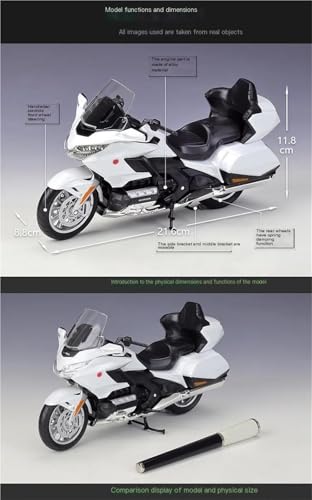 Moto de course miniature 1:12 métal injecté modèle réduit Gold Wing