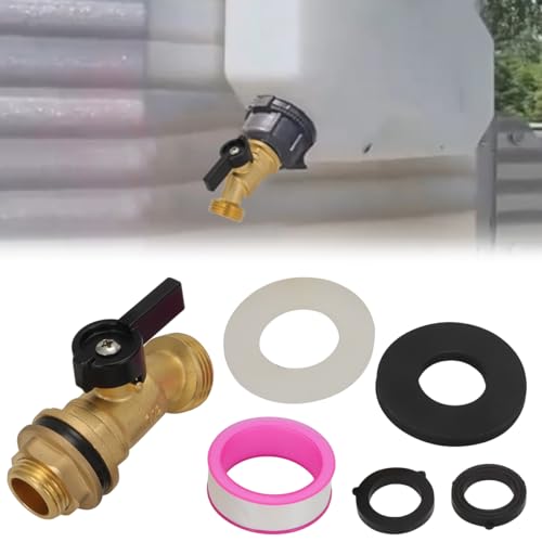 for ROTOPAX Water Containers - Brass Water Container/Rain Barrel Quarter Turn Spigot Kit