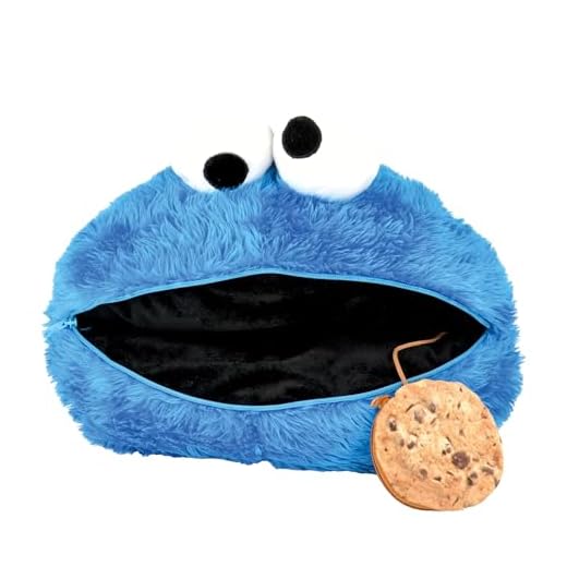 United Labels Sesamstraße Kissen - Krümelmonster Dekokissen Blau 30x30 cm 8 Unitedlabels 0116572 Sesamstraße Kissen "Krümelmonster", circa 40 cm, Blau