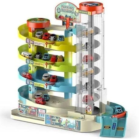 Kids Manual and Automatic Parking Challenge Car Track Playset | Manual & Auto Modes, Parking Challenge, Kids Car Play, Interactive Track, Children's Toy