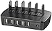 Produktbild reVolt Multi Ladestationen: 5-Port-USB-Profi-Ladestation mit Smart Power, Quick Charge, 60 Watt (Ladestation für Handy)