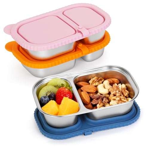VAlinks 3 Pack Stainless Steel Snack Containers With...