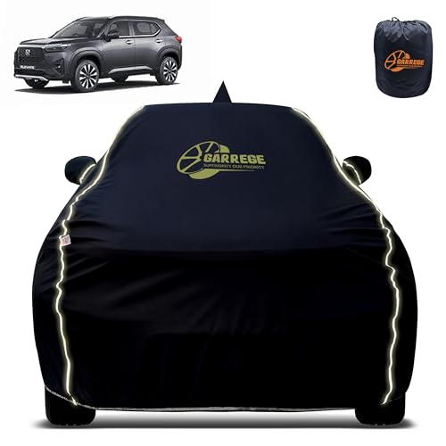 Image of Reflector Waterproof Car Cover for Honda Elevate with Mirror & Antenna Pocket | All Weather Protection | Washable Fabric | Black Color