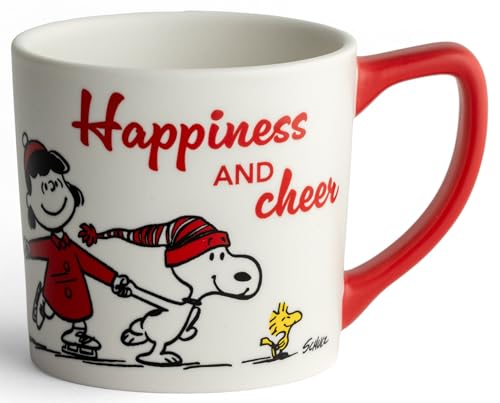 Taza Cerámica Peanuts Happiness And Cheer 414 ml Rojo