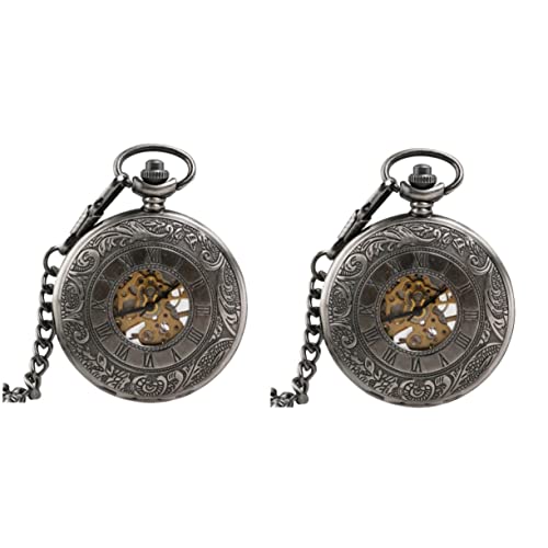 Montre de poche de graduation rétro Mikikit avec collier steampunk chic pour cadeau d'anniversaire