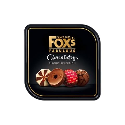 Foxs Biscuit Tin - Foxes Chocolate Biscuits Tins 730G Biscuit Gift Set - Tins Of Biscuits Tin Gifts Chocolate Biscuits Tins Selection Biscuits Gifts Cover