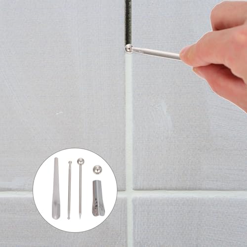 Kichvoe Spatule Joint Carrelage 5 Pcs en Alliage, Outil de Finition pour Mastic à Carrelage, Grattage Précis des Joints, Salon et Balcon – vue 4
