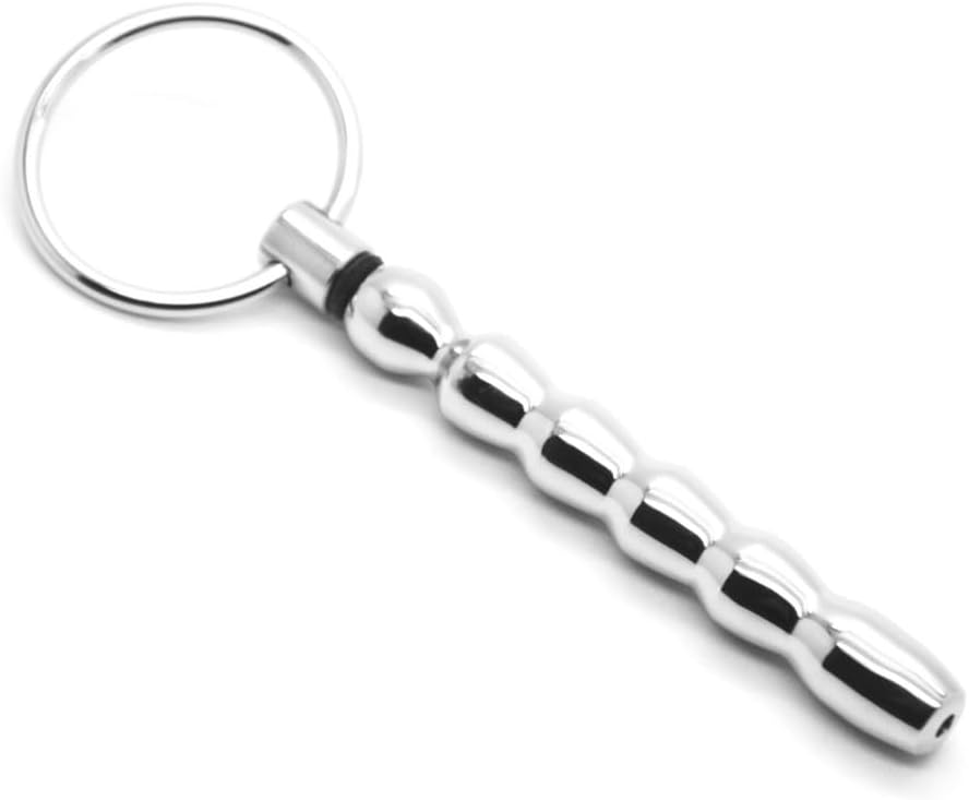 Generic Smooth Stepped Penis Plug, 316L Surgical Steel Male Urethra Stretcher (8mm), Silver