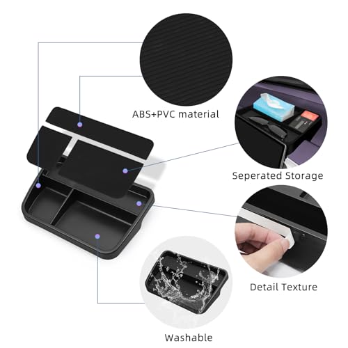 Rangement d'écran premium pour Leapmotor B10 accessoire console ABS noir de luxe - 6