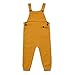 Produktbild TONSEE Kleinkind Jungen Mädchen Strick Overall Knitted Latzhose Strap Rompers Herbst Winter Warme Mode Einfarbig Ärmelloses Neugeborenes Baby Dicke Jumpsuit Hose (24M, Gelb)