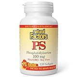 Natural Factors, PhosphatidylSerine (PS) 100 mg, Supports Healthy Brain Function with Non-GMO Sunflower Lecithin, 120 softgels (120 servings)