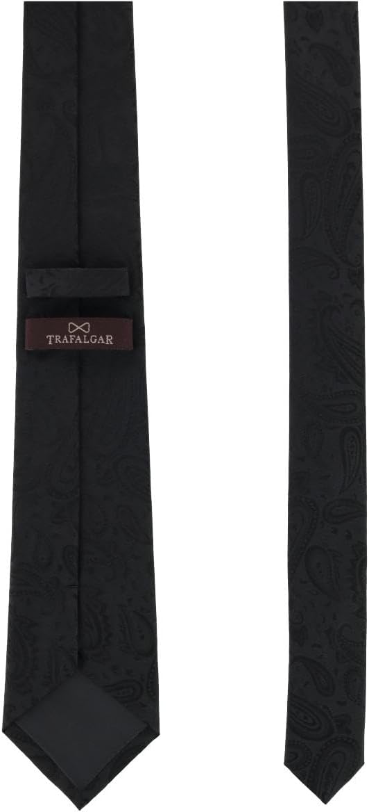 Trafalgar Men's Banbury Tone on Tone Paisley Silk Necktie