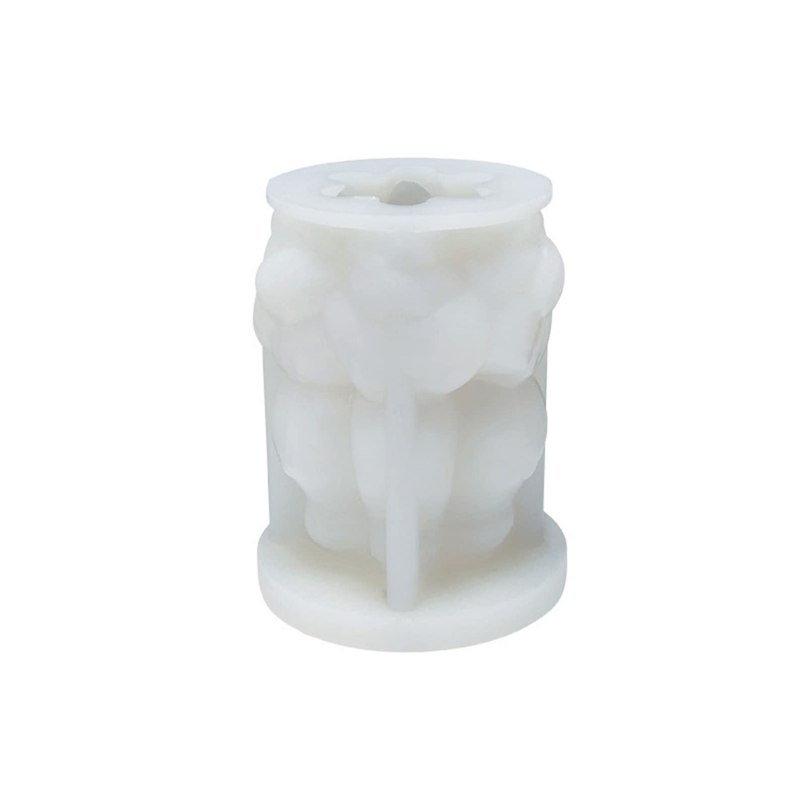 Buxuaaaa 3D Pillar Mold Non-stick Easy to De-mold Resin Casting for Hobbyist Crafting Pillar Soap Plaster Tools