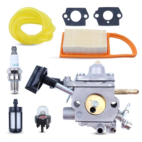 Kit carburador para Stihl BR600 BR500 BR550 Soplador, ADEFOL Carburador con junta + filtro de aire + vela + filtro de gasolina piezas de repuesto accesorio