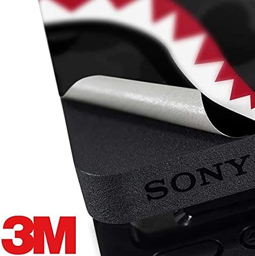 Skinit Decal Gaming Skin Compatible with PS4 Slim Bundle - Shark Teeth Grey Street Camo Design