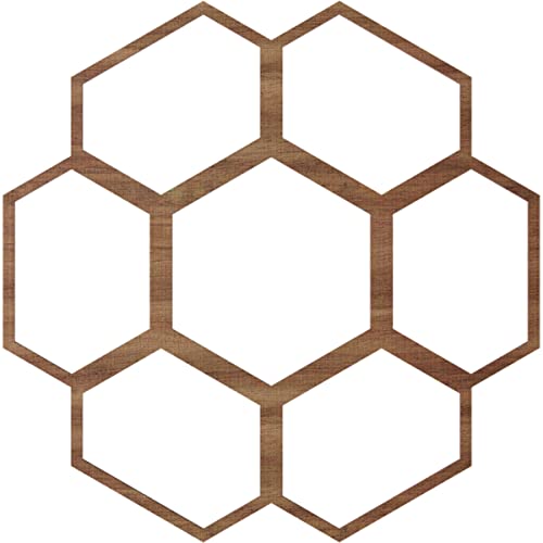 Image of Ekena Millwork 30 inchOD x 10 1 /2 inchID x 3 /8 inchT Florin Wood Fretwork Pierced Ceiling Medallion, Walnut