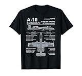 A-10 Thunderbolt II Warthog Military Jet Blueprint T-Shirt