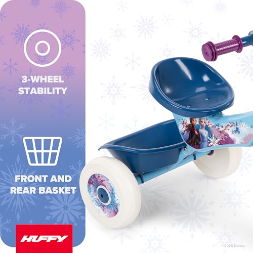 Huffy Disney Frozen 2 Girl's Trike, Ideal for Ages 3+, Anna, Elsa, and Olaf, Storage Bins for Snacks or Toys, Sturdy and Durable, Safe for Toddlers by Huffy - Image 3