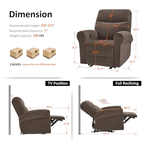 Sillón plegable marrón compacto para espacios pequeños miniatura 3