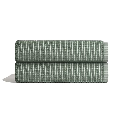 ONSEN Terry Cotton Towels (Spruce, 2X Bath Towels)