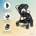 Joie Kava 3-in-1 Poussette - Versatile, Suspension tout-roue, Siège réversible, Système de voyage Compatible et sac transdermique amovible