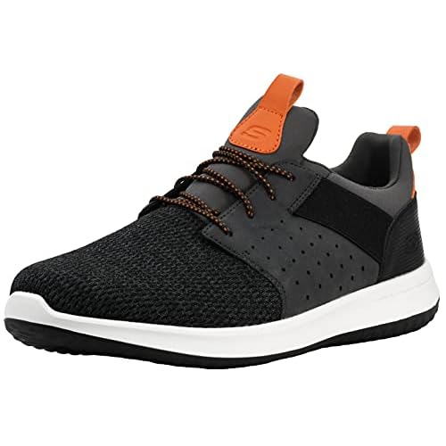 Skechers Delson Camben, Zapatillas para Hombre, Naranja, 45.5 EU