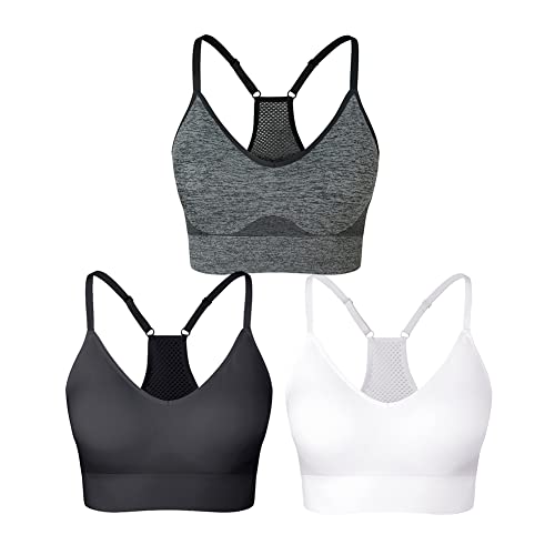 SEGRILA Damen Sport BH Set Ringerrücken Ohne Bügel Yoga Bustier...