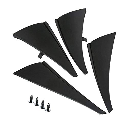 YHTAUTO Mud Flaps Splash Guards Replacement for Chevrolet Corvette C7 2014-2019 Convertible Coupe, Mudguards Mudflaps Accessories for Cars Wheel Protector with Hardware Kit, Front & Rear 4Pcs Set
