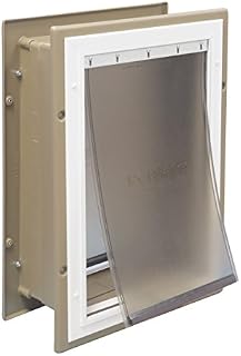 PetSafe Wall Entry Aluminum Pet Door with Telescoping Tunnel, Pet Door for Dogs
