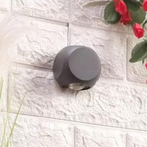 Image of LED 2 Way Outdoor Wall Light| IP65 Waterproof| WarmWhite|Metal Body| Up Down Light for Balcony | Outdoor Wall Lights for Balcony,Garden |Pack of 2 |Two Direction Wall Light|Two Side Wall lamp