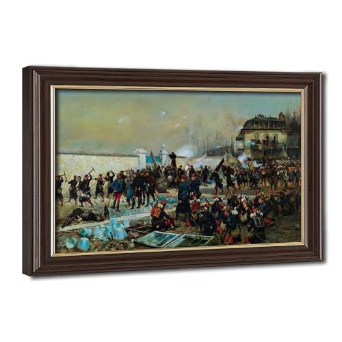Tableau La Défense de Champigny Edouard Détaille décoration murale bureau