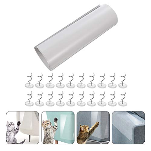 Fita adesiva para gatos Balacoo com 6 peças, antirriscos e gatos, fita protetora para móveis com 40