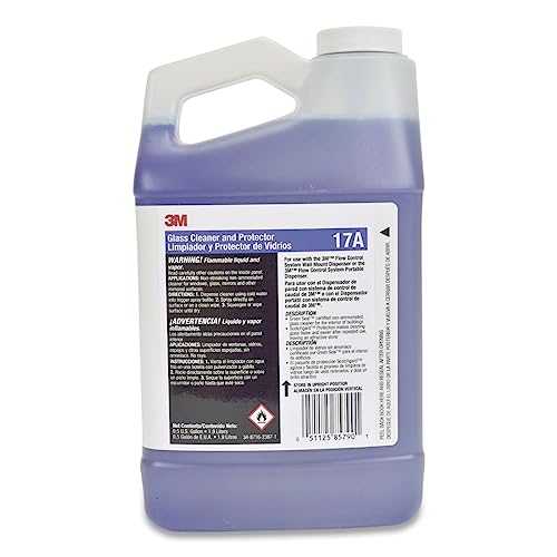 3M Glass Cleaner & Protector Concentrate 17A, 0.5 Gallon image 2