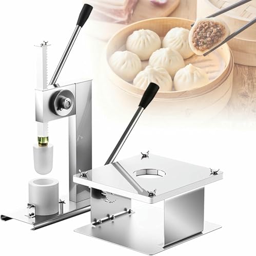 Aioneer Máquina para Hacer Baozi con 3 Moldes De Acero - Máquina Semiautomática Manual para Hacer Bollos para Un Delicioso Molde De Cocina China.