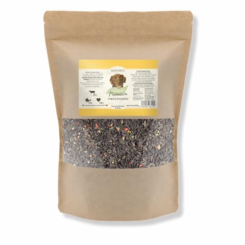 KHOURI'S Premium Senioren-Trockenbarf Hundefutter, Getreidefrei, Monoprotein, 800 g, Alternative zu Trockenfutter