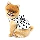 PAIDEFUL Einteiliges Hundekleid, Retro-Schleife, Prinzessinnenkleider für kleine Hunde, Katzen, modisch, gepunktet, Welpenfaltenrock, weich, leicht, Hundesommerkleid, Knopfleiste, Chihuahua-Kleidung,