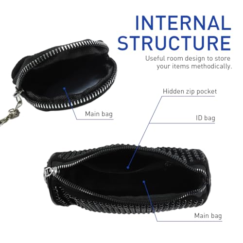 Image of Zibuyu Crossbody Bags for Women, Cross Body Bag for Woman, Black Diamond-Embellished Shoulder Bag Daily Bag with Adjustable Shoulder Belt Sling Bag for Girls Shoulder Crossbody Bags for Girls Daily