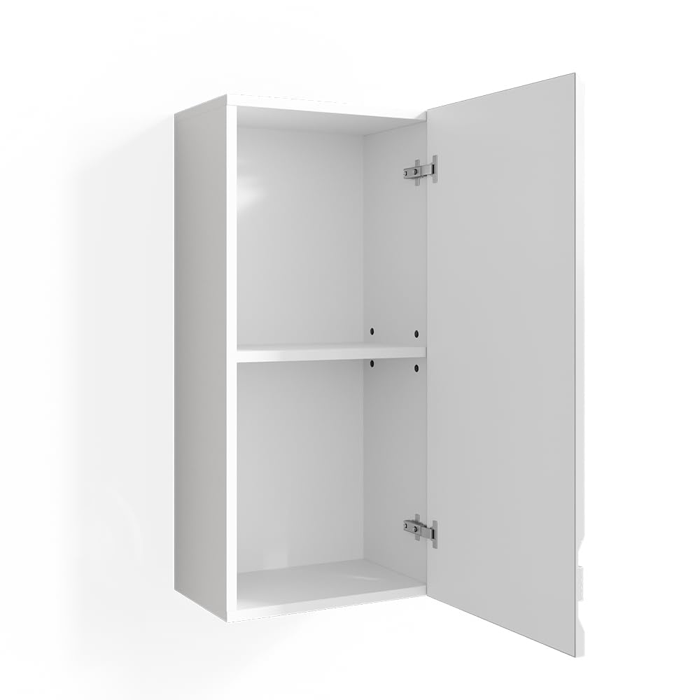 Vicco Armoire Murale Fredd, Blanc Haute Brillance, 36.4x77cm