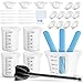 Vaso medidor de silicona para resina instrumento medidor de silicona con tazas de silicona de 250 y 100 ml Varillas mezcla guantes tazas de colores con mezclador epoxi para mezclar joyas