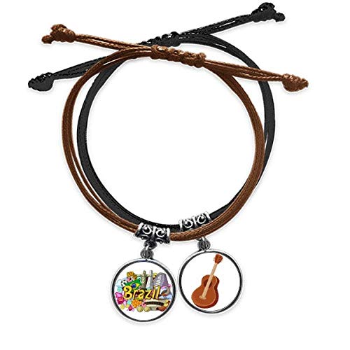 Pulsera de fútbol graffiti Brasil para lucir en festivales y uso diario
